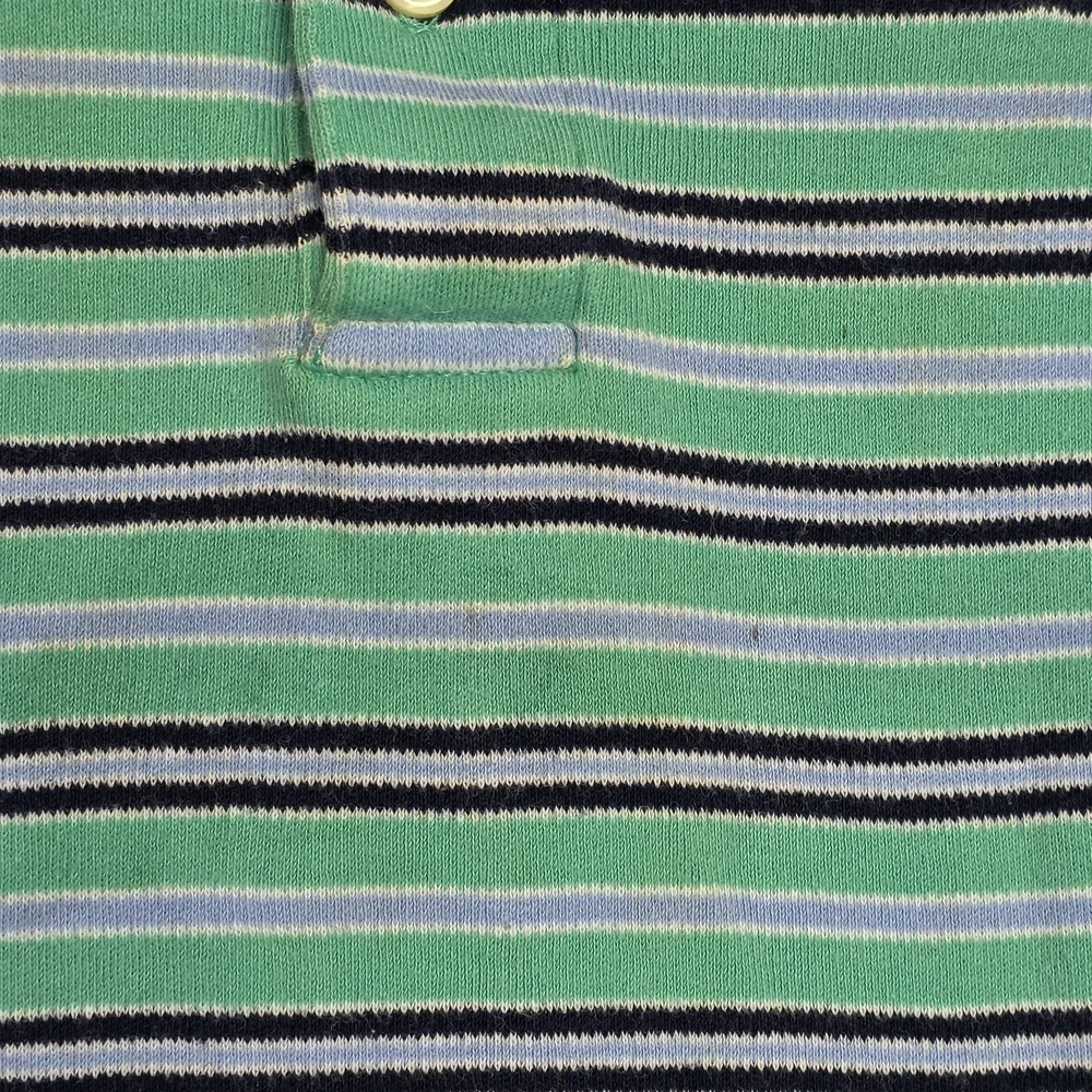 Ralph Lauren Green Striped Kids Polo Shirt
